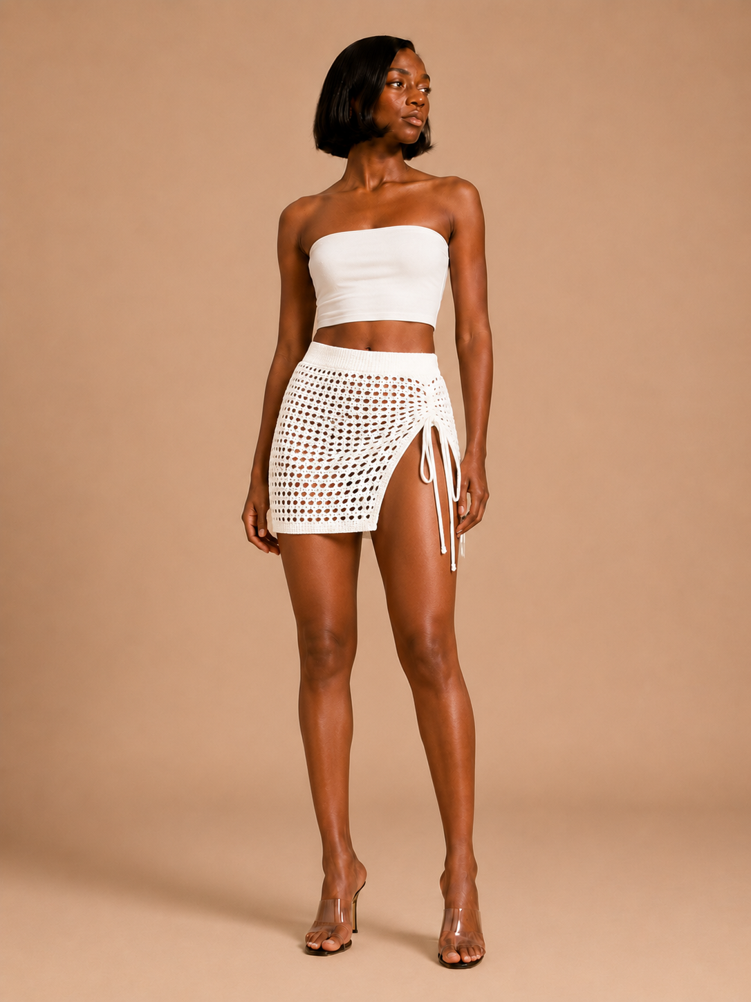 Mesh Mini Skirt