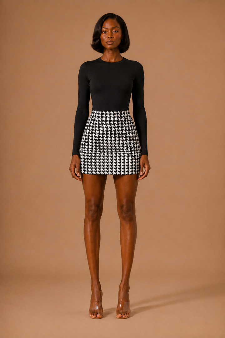 Zebra Print Mini Skirt