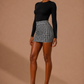 Zebra Print Mini Skirt