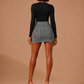 Zebra Print Mini Skirt